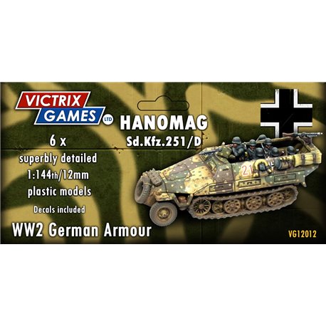 Hanomag Sd.Kfz.251/D (x6) - 1:144 model kit (12 mm)