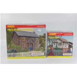 Hornby Skaledale Water Tower and Signal Box. Used. OO Gauge Main Station Building