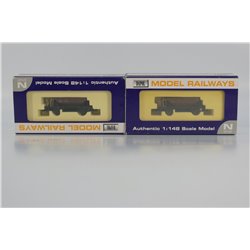 Dapol NB033f and NB033h Dogfish wagon 993401 and 993457 in rusty livery. Used. OO Gauge 