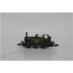 Dapol 2S-012-018 Class A1X 'Terrier' 0-6-0T B653 in SR olive green. Used. N Gauge 