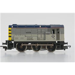 Hornby R2008 Class 08 Shunter 08661 'Europa' in Railfreight Distribution Grey. Used. OO Gauge 