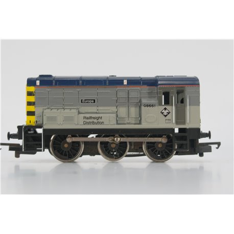 Hornby R2008 Class 08 Shunter 08661 'Europa' in Railfreight Distribution Grey. Used. OO Gauge 