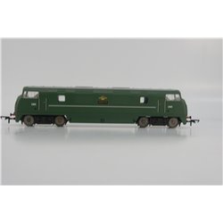 Hornby R3491 Class 42 Warship D805 "Benbow" in BR green - Railroad Range. Used. OO Gauge 