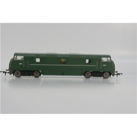 Hornby R3491 Class 42 Warship D805 "Benbow" in BR green - Railroad Range. Used. OO Gauge 