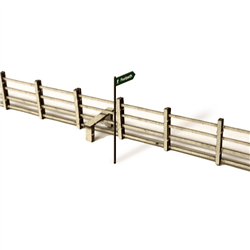 OO/HO kit 4ft Post & Rail Fencing