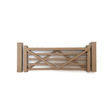 OO/HO kit Five Bar Gates (Natural Wood)