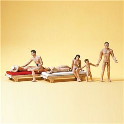 Couple/Family Nudists (6) Exclusive Figure Set