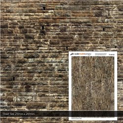 OO/HO Weathered Sandstone Ashlars Texture Paper (Pack of 5)