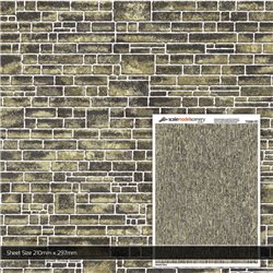 OO/HO Yorkshire Stone Texture Paper (Pack of 5)