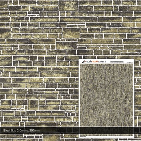 OO/HO Yorkshire Stone Texture Paper (Pack of 5)