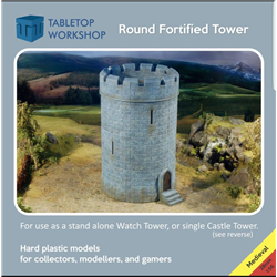 28mm Medieval Fortified Castle Round Tower kit