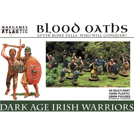 Dark Age Irish Warriors (x40) - 1:56 scale figure kit