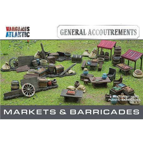 Markets & Barricades - 1:56 scale figure kit