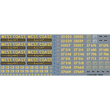 Complete loco: West Coast Railways class 33/37