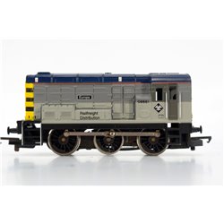 Hornby R2008 Class 08 Shunter 08661 'Europa' in Railfreight Distribution Grey. Used. OO Gauge 