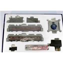 Bachmann 30-052 Western Rambler passenger train set: Collett locomotive + 2 coaches, Controller and Tracks. Used. OO Gauge