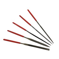 72537 5pc Steel Standard Needle Files in Wallet