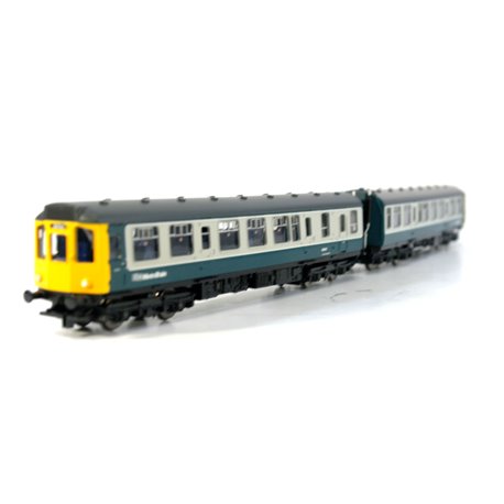 Hornby R30171 Class 110 2 car DMU in BR blue and grey with MetroTrain branding. Used. DCC Fitted OO Gauge 