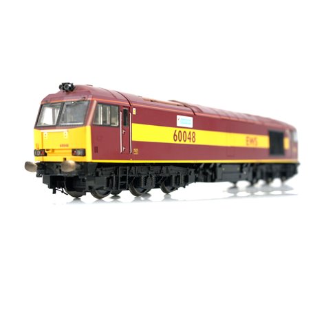 Hornby R2780XS Class 60 60048 in EWS livery - DCC Fitted. Used. OO Gauge 