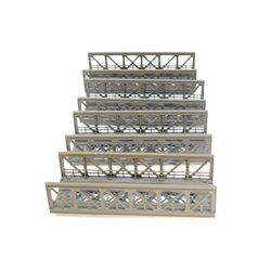 4 X Märklin 74620 Straight Truss Bridge 180Mm plus Piers. Used. OO/HO Gauge 