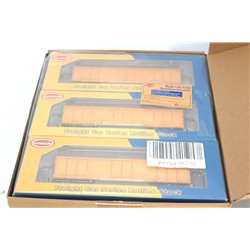 3 x Evemodel C8742 High Sided Gondola Car in Yellow . Used. HO Gauge 