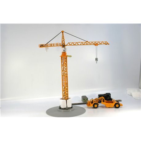 SIKU 1899 Liebherr Tower Crane Yellow . Used. HO Gauge 