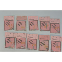 Ten Langley White Metal Single Post Lower Quadrant Signals. Used. N Gauge 