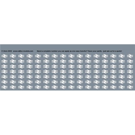 RAILTEC 2mm-1200 BR loco double arrows: standard