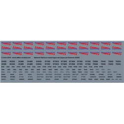 RAILTEC 2mm-2031 Network Rail logos/locos/coaches set