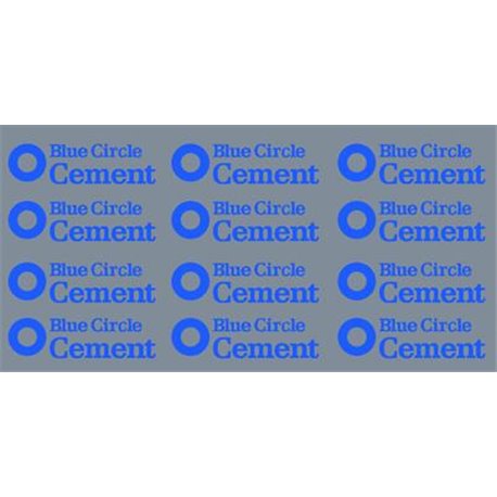 RAILTEC 2mm-8610 Blue Circle Cement logos (suit PCAs etc)