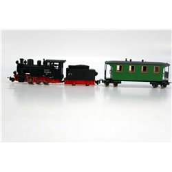 Roco 33253 DR BR99 Steam Locomotive III. Plus Roco 34063 Wagon. Used. HoE / OO9 Gauge 