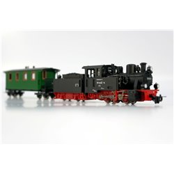 Roco 33253 DR BR99 Steam Locomotive III. Plus Roco 34063 Wagon. Used. HoE / OO9 Gauge 