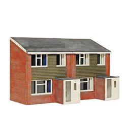 1960s House Fronts laser cut wood kit