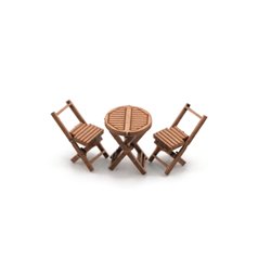Wooden Bistro Tables & Chairs