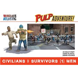 Civilians & Survivors (1): Men (24) - 1:56 scale figure kit