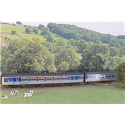 Lima L205052 Class 156 2-Car 'Super Sprinter' DMU in BR provincial blue and grey. Used. OO Gauge 