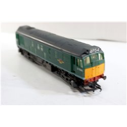 Hornby R072 Class 25 D7596 BR Green. Used. OO Gauge 