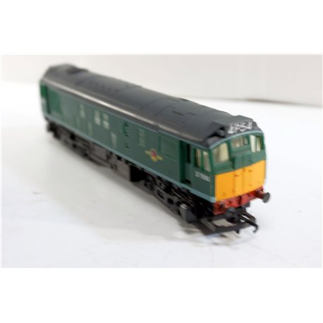 Hornby R072 Class 25 D7596 BR Green. Used. OO Gauge 