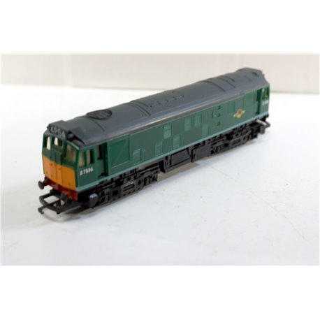 Hornby R072 Class 25 D7596 BR Green. Used. OO Gauge 