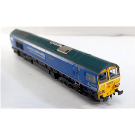 Hornby R30024 Class 66/6 66623 "Bill Bolsover" in Freightliner / Bardon Aggreggates blue. DCC Fitted. Used. OO Gauge 