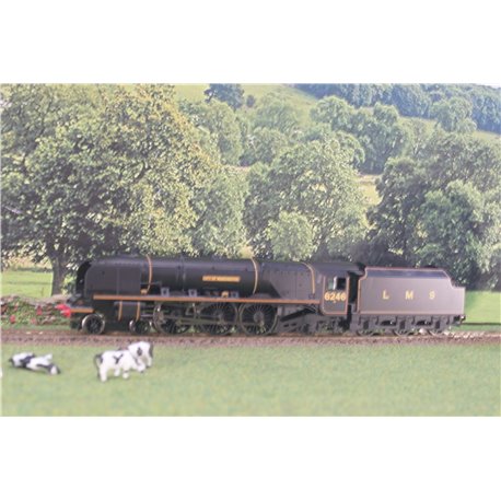 Hornby R2856 Princess Coronation Class 4-6-2 6246 "City of Manchester" in LMS Black. Used. OO Gauge 
