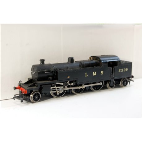 Hornby R055 Class 4P 2-6-4T 2309 in LMS Black. Used. OO Gauge 