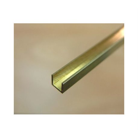Brass U channel 1.5mm x 1.5mm