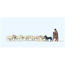 Shepherd with Sheep and