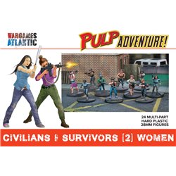 Civilians & Survivors Women (24) - 1:56 scale figure kit