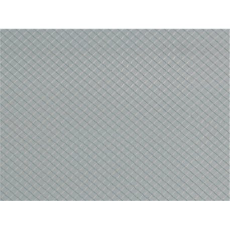 HO Plastic sheet 200x100mm - (2) Cement roof tiles - diamond