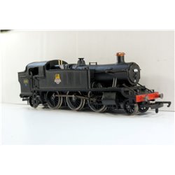 Hornby R2213A Class 61xx 2-6-2T 6156 in BR Black with early emblem. Used. OO Gauge 