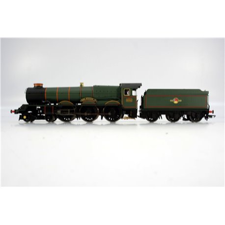Hornby R3409 Class 6000 King 4-6-0 6002 "King William IV" in BR Green with late crest. Used. OO Gauge 