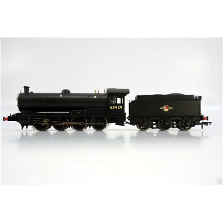 Hornby R3426 Class Q6 Raven 0-8-0 63429 in BR black with late crest. Used. OO Gauge 