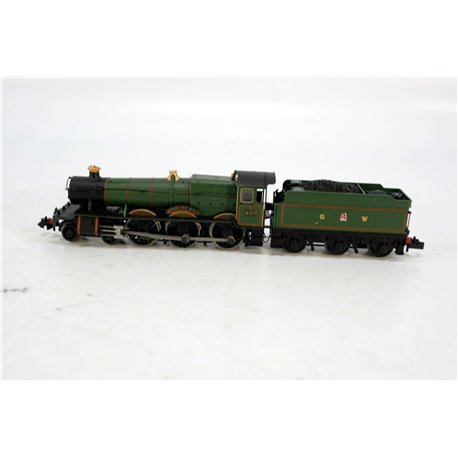 Dapol 2S-010-005 Class 49xx 'Hall' 4-6-0 4953 "Pitchford Hall" in GWR green with GW lettering - as preserved. Used. N Gauge 